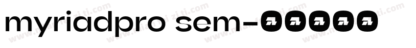 myriadpro sem字体转换